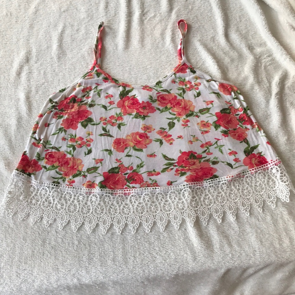Flowered crop top